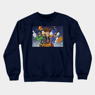 Kingdom Hearts - Sora Donald Goofy Crewneck Sweatshirt